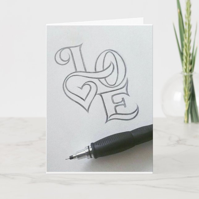 CARTE **VOUS ME MARIEZ ?** L'AMOUR EST UN MOT DE 4 LETTR (Devant)
