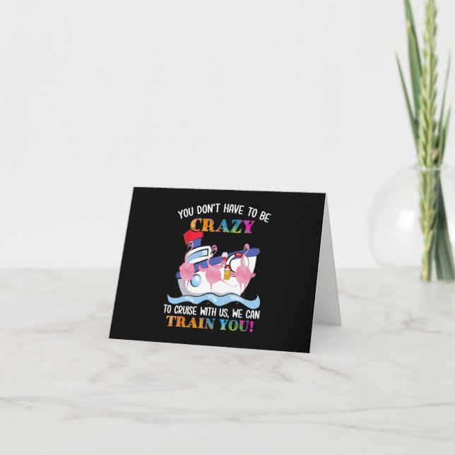 Carte Vous n'avez pas besoin d'être fou pour nous faire  (Devant)