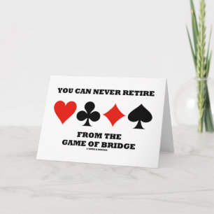 Carte Vous Ne Pouvez Jamais Vous Retirer Du Jeu De Bridg