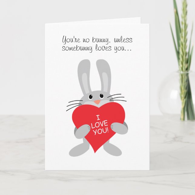 Carte Vous n'êtes aucun lapin, à moins que des amours (Devant)
