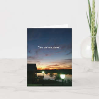 Carte Vous n'êtes pas seul