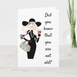 CARTE VOUS N'ÊTES PAS "VIEILLE" VOUS ÊTES "RÉTRO"