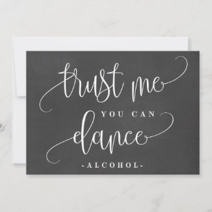 Carte Vous Pouvez Danser Symbole D'Alcool - Jolie Callig