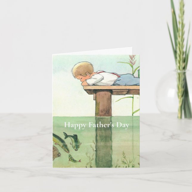 Carte Vous rendez l'enfance amusante Fête des Pères  (Devant)