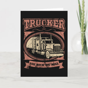 Carte VOUS ROCK NOUS ROLL Trucker Big Rig Truck Truck