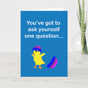Carte Vous sentez-vous maladroit ? Salutation de Pâques