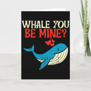 Carte Vous Serez Mien Baleine Drôle Orque Saint Valentin