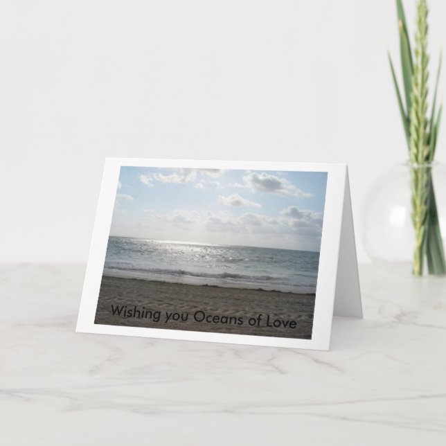 Carte Vous souhaitant des océans de l'amour (Devant)