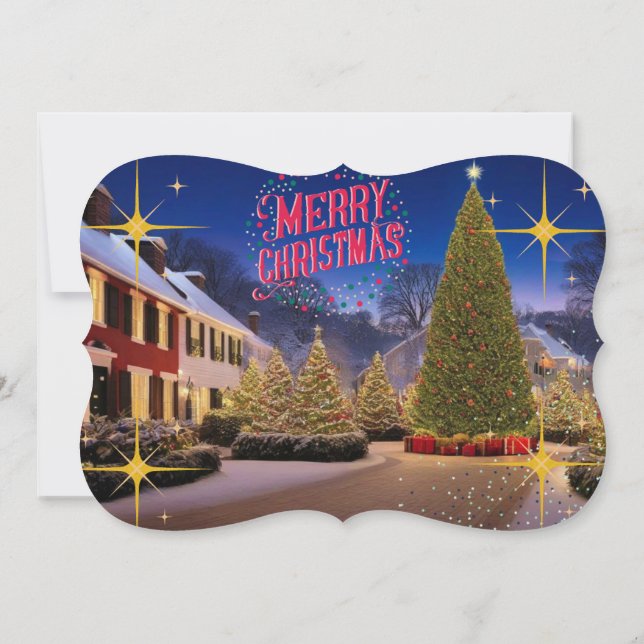 Carte "Vous souhaitant Paix et Joie à Noël" (Dos)