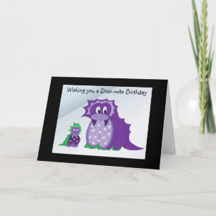 Carte Vous souhaite un Dino-mite ...