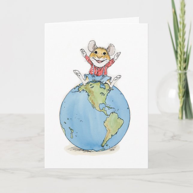 Carte "Vous voulez dire le monde à moi" souris globale (Devant)