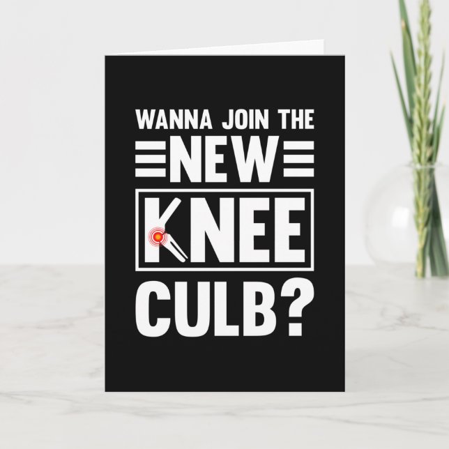 Carte Vous Voulez Rejoindre Le Nouveau Knee Club (Devant)