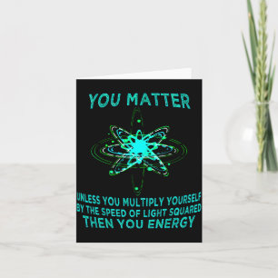 Carte Vous Vous Énergie Drôle Physicien Amateur de Physi