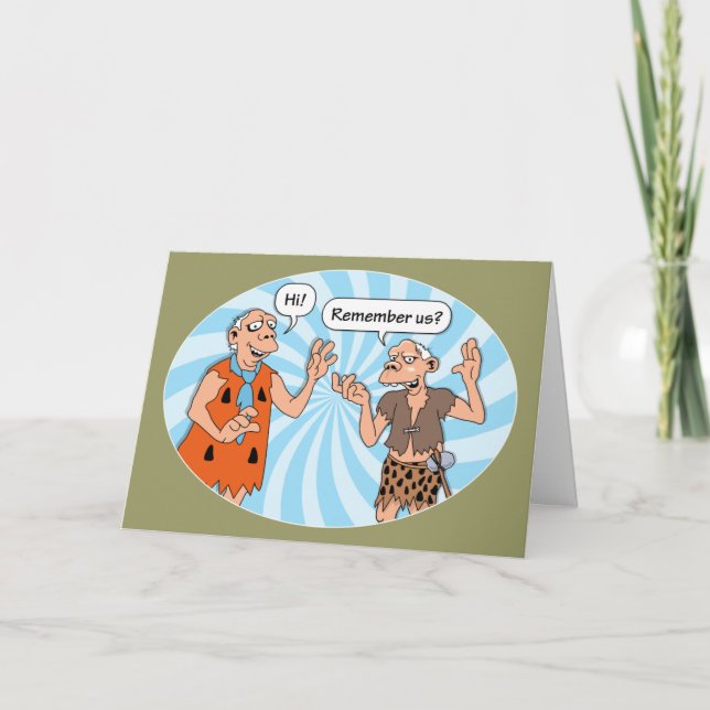 Carte Vous Vous Souvenez De Nous ? Anniversaire drôle (Devant)