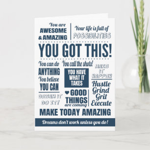 Carte Vous Y Arriverez Citations Motivantes