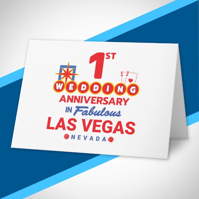 Carte Voyage à Las Vegas pour le couple pour leur 1er an (Créateur téléchargé)