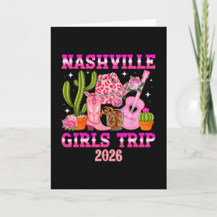Carte Voyage à Nashville pour filles 2026 Vacances pour 