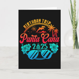 Carte Voyage d'anniversaire à Punta Cana 2025 Croisière 