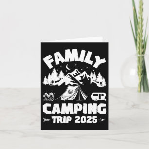 Carte Voyage de camping en famille 2025 Équipage corresp
