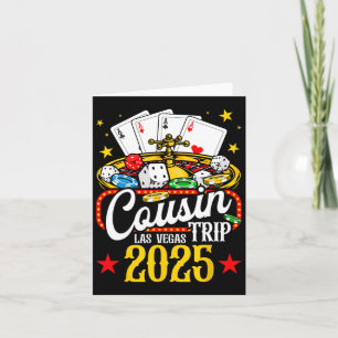 Carte Voyage de Cousin à Las Vegas Vacances d'Été 2025 F