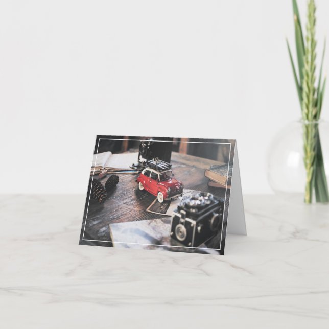 Carte Voyage De Ski Pour Noël (Devant)