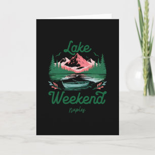 Carte Voyage de vacances de week-end au lac Naples Flori
