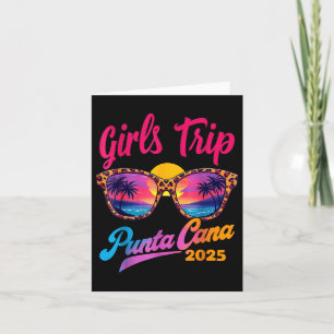 Carte Voyage des filles Punta Cana 2025 Vacatio été corr