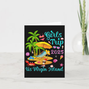Carte Voyage d'été des filles de Virgin Island 2025