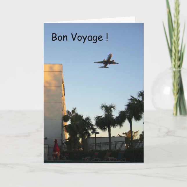 Carte voyage en avion (Devant)