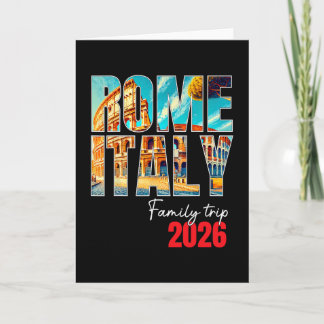 Carte Voyage en famille à Rome Italie 2026 Vacances en E