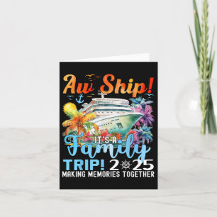 Carte Voyage Famille Amusante Aw Ship 2025 Famille Corre