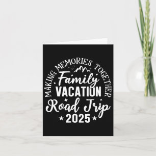 Carte Voyage sur la route 2025 Vacances en famille Créat