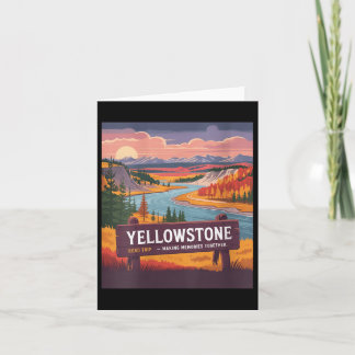 Carte Voyage sur la route de Yellowstone pour les femmes
