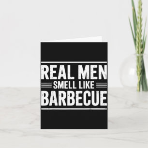 Carte Vrais Hommes Barbeque Bbq Roi Fête des Pères Pique