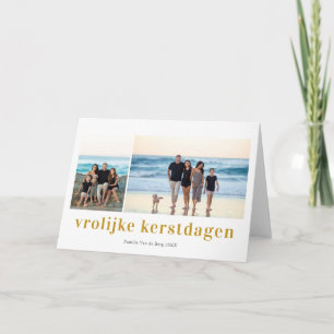 Carte Vrolijk Kerstfeest 3 Fotocollage Kerstkaart