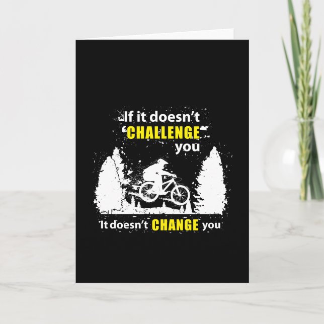 Carte VTT VTT VTT Vélo Idée cadeau (Devant)