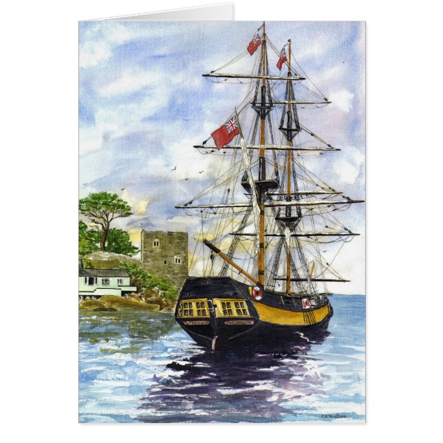 Carte 'Vue arrière' (Devant)