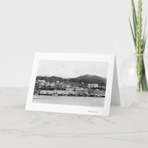Carte Vue de bord de mer de Ketchikan, photographie de