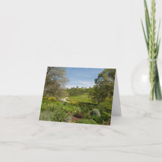 Carte Vue de jardin de perron