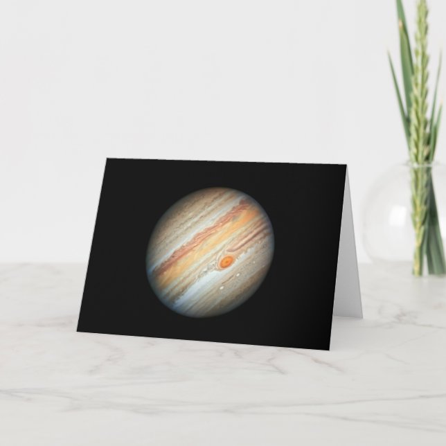 Carte Vue de la planète Jupiter (télescope Hubble) (Devant)