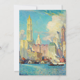 Carte Vue de Wall Street Colin Campbell Cooper
