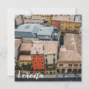 Carte Vue du dessus des façades colorées des bâtiments