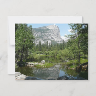 Carte Vue du lac Miroir dans le parc national de Yosemit