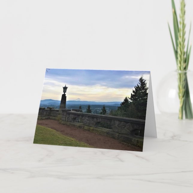 Carte Vue du mont Hood, Portland, Oregon (Devant)