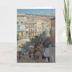 Carte Vue d'une ville française du sud   Childe Hassam