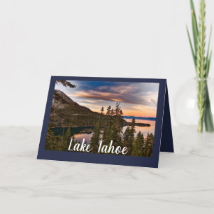Carte Vue Pittoresque du lac Tahoe