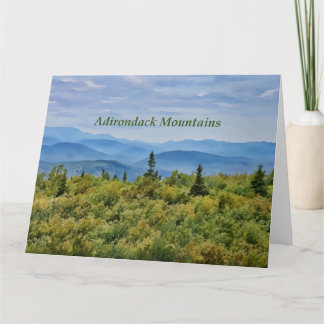 Carte Vue sur la montagne d'Adirondack
