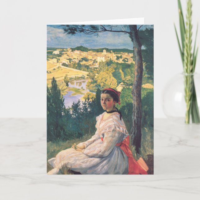 Carte Vue sur le village | Fré dé ric Bazille (Devant)