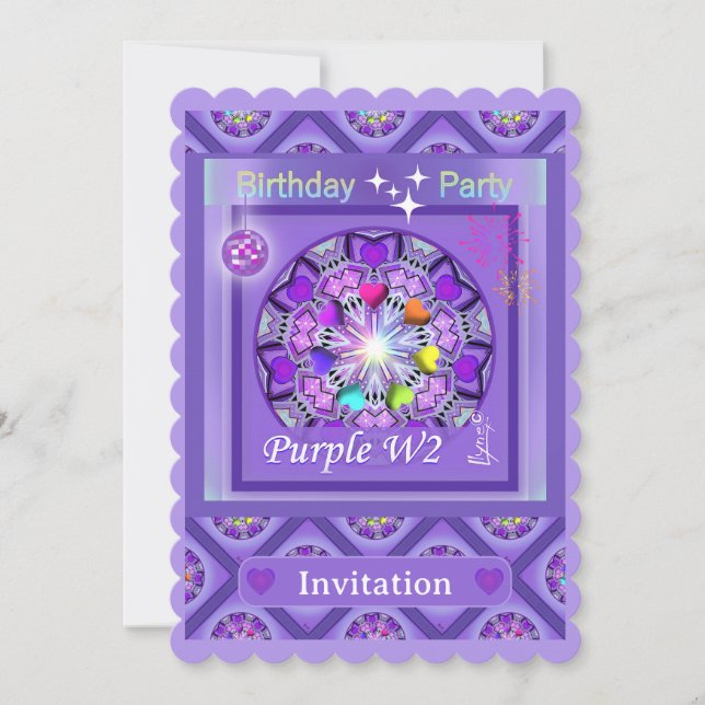 Carte W2 pourpre (Devant)