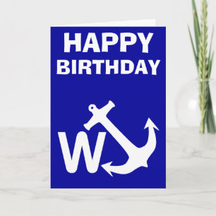 Carte W Ancre Wanchor Joke Drôle cadeau